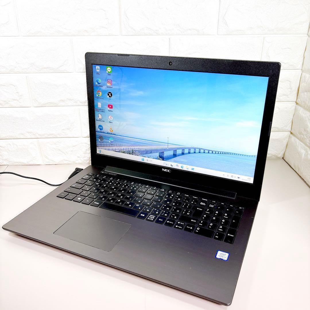 SSDで快適動作✨メモリ8GB カメラ付き すぐ使える ノートパソコン NEC