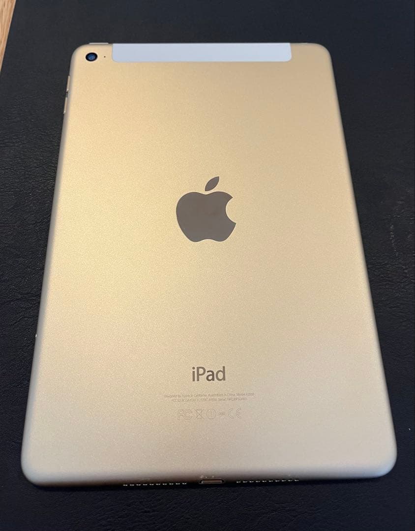 iPad mini4 ゴールド 本体 SIMフリー　16GB