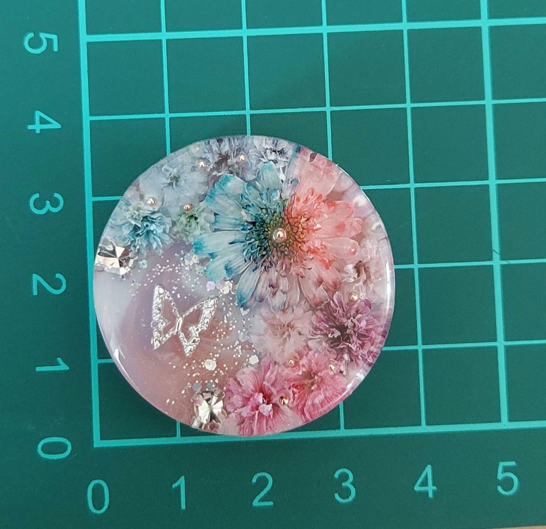 【1020】レジン　マトリカリア　ヘアゴム　ポニーフック　ブロ―チ　ハンドメイド