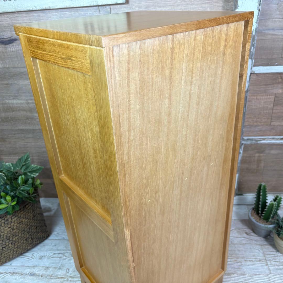 訳あり品【146】ナチュラルウッド桐材無垢木製カラー多引き出し7段チェストタンス