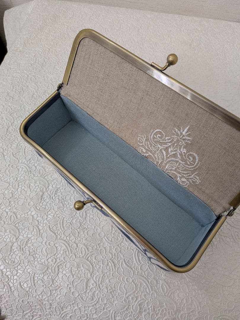 カルトナージュ　お道具箱とがま口BOXの2点セットでお得　モリスローズヒップ