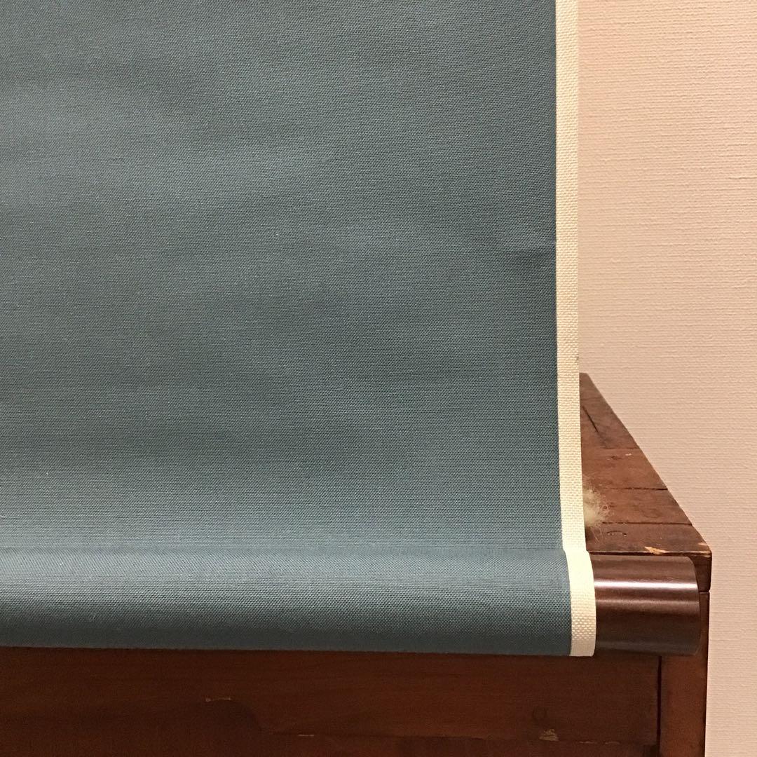 K茶道具　掛軸　「信無外心約為礼」　鉄舟作　共箱紙箱　S183KJ