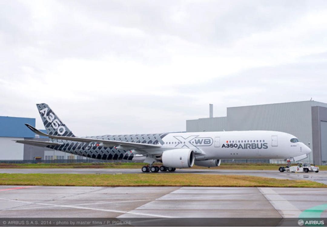 【新品未使用】PACMIN 1/100 エアバスA350XWBデスクトップモデル