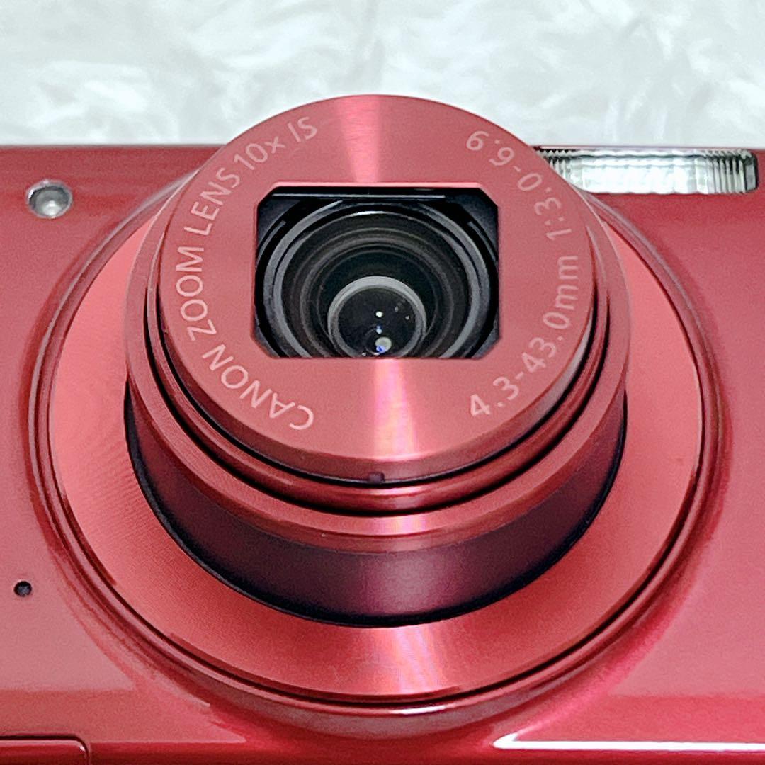 【極美品】 Canon IXY 190 Wi-Fi レッド 付属品 コンデジ