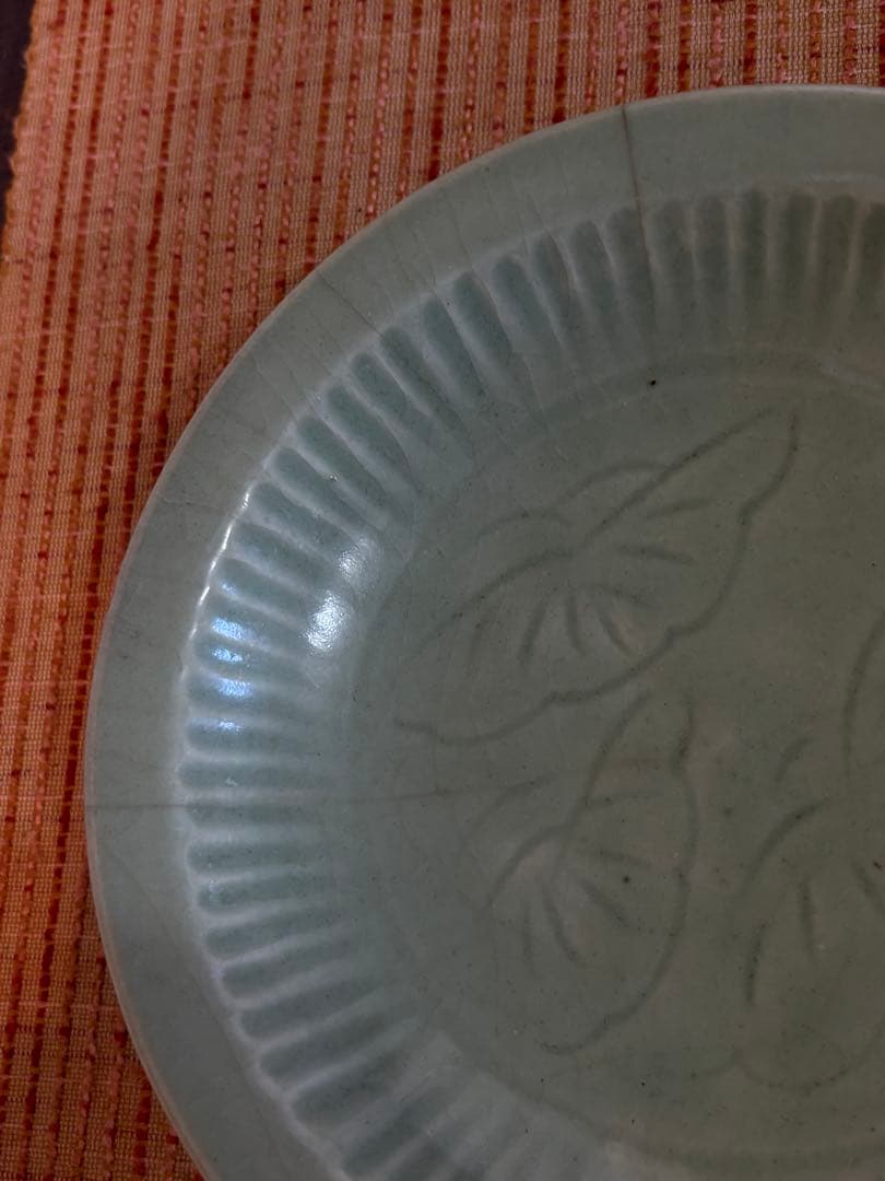 古伊万里　初期青磁皿　三つ足　江戸初期 古美術　骨董