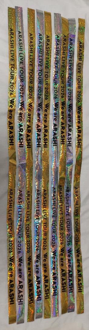 ま*ー様 We are ARASHI 銀テ 金銀2本セット③