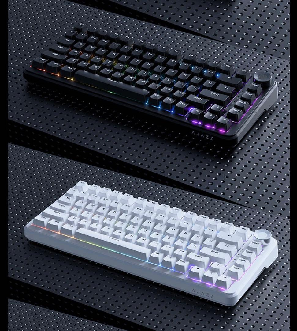AK820 MAX RGBホワイトキーボード本体