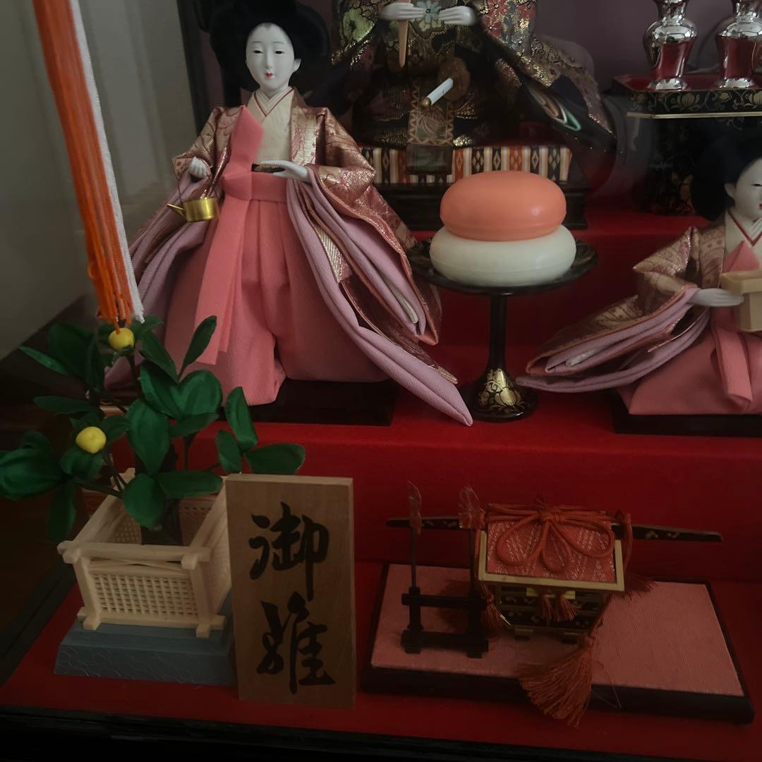 ガラスケース入り雛人形(オルゴール付き) ★即日発送いたします！★