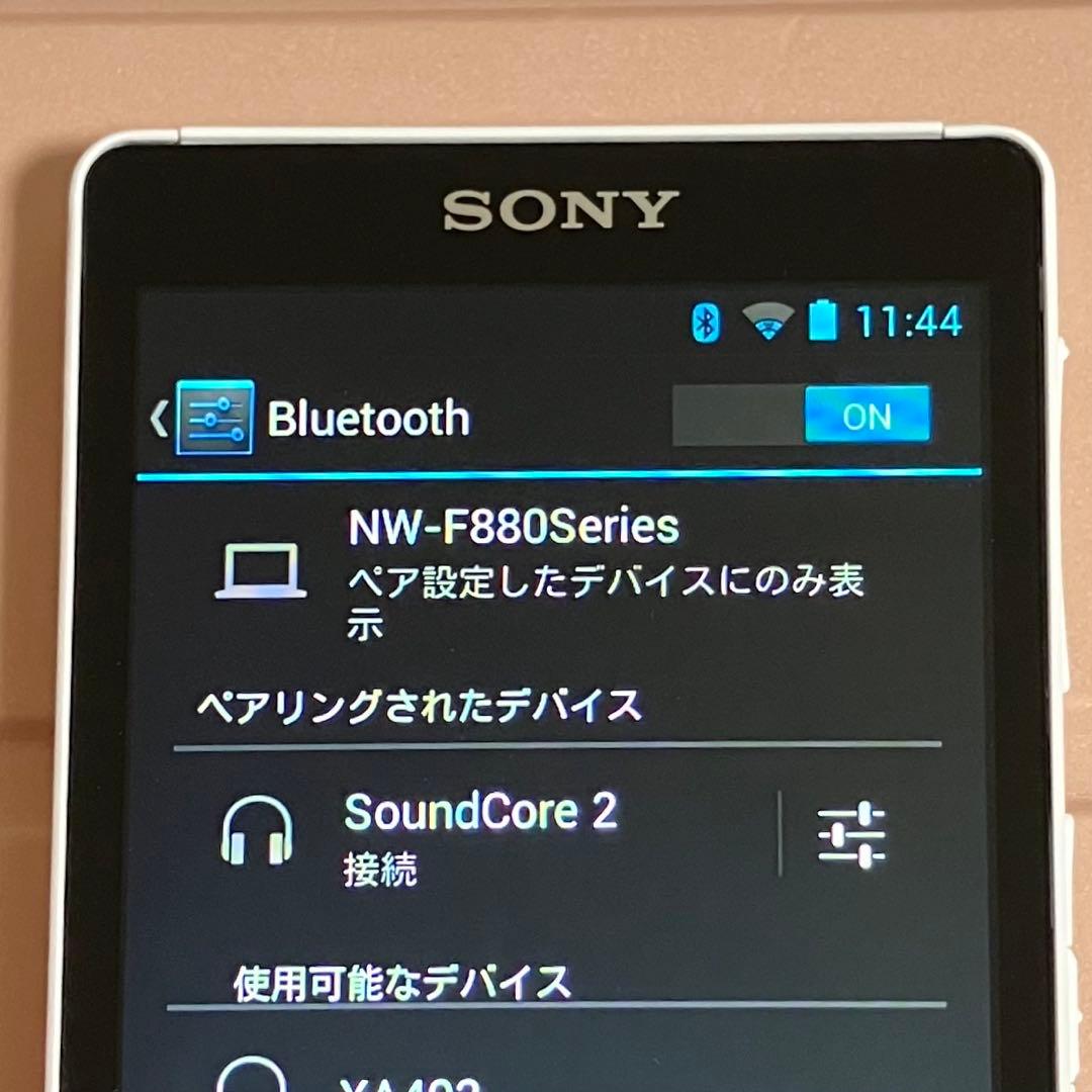 【超美品】SONY ウォークマン　NW-F885 16GB しろ　5041