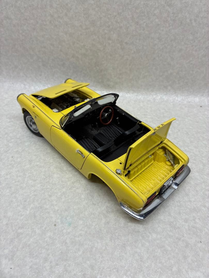 G2）1/18 AUTOart ホンダ S800 エスハチ ゴールデンイエロー