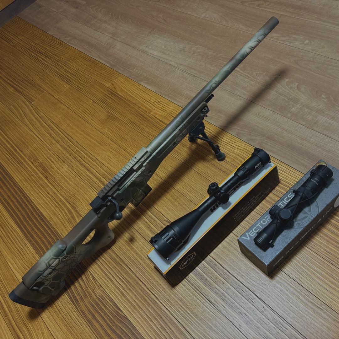 み*き様 東京マルイ　L96 AWS 迷彩カスタム　スナイパーセット