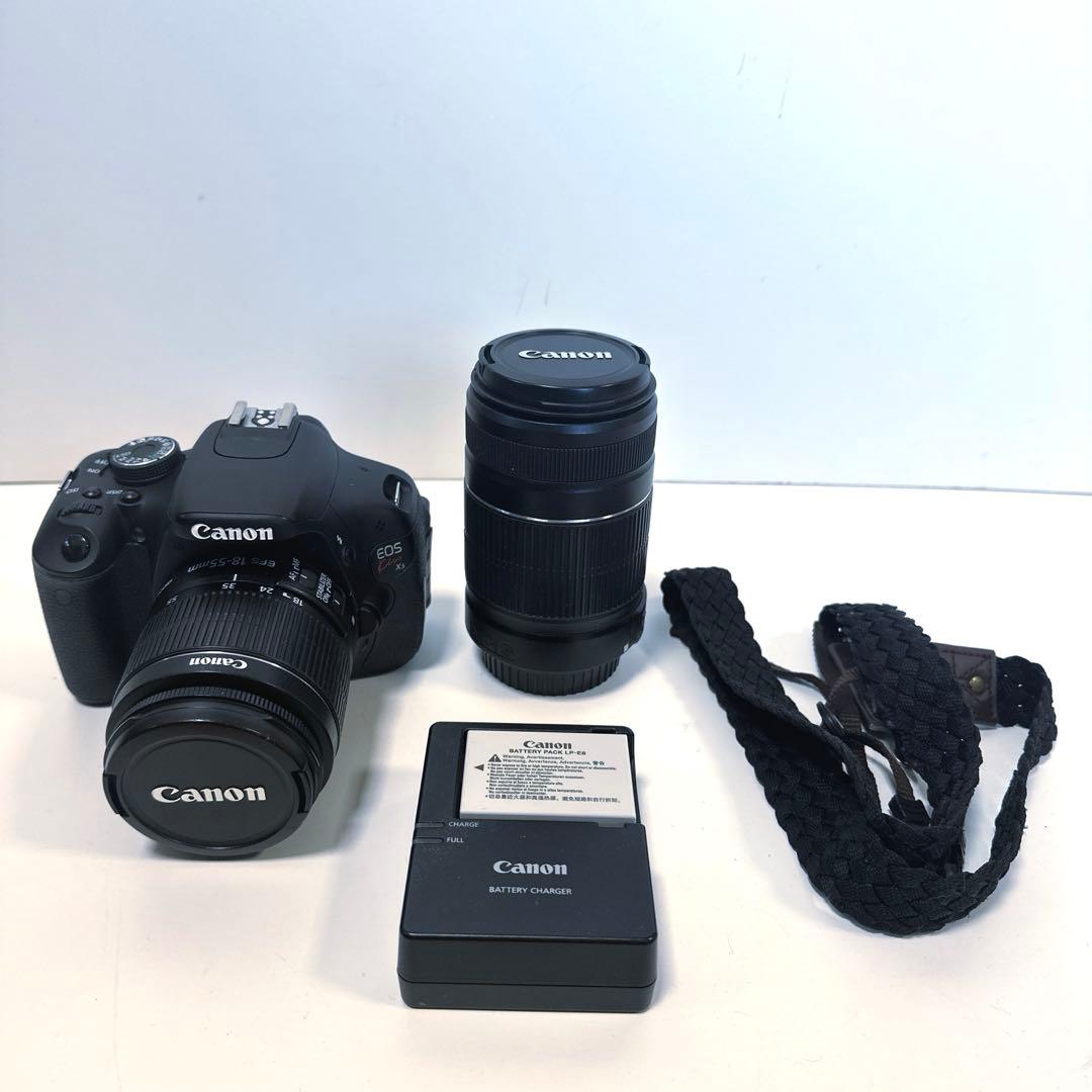 【美品】EOS Kiss X5 ダブルズームキット 付属品完備 バリアングル