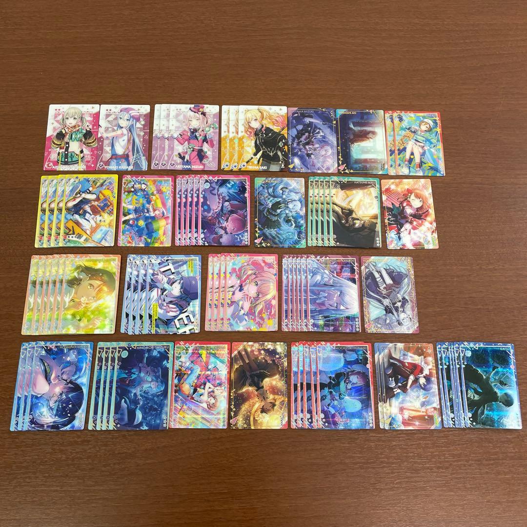 ❶プロセカ ぱしゃこれ ウエハースカードメモステ 缶バッジ まとめ売り