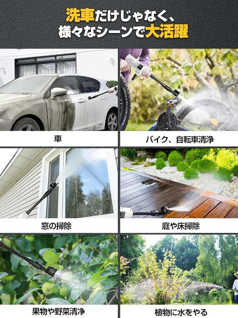 高圧洗浄機 コードレス 充電式