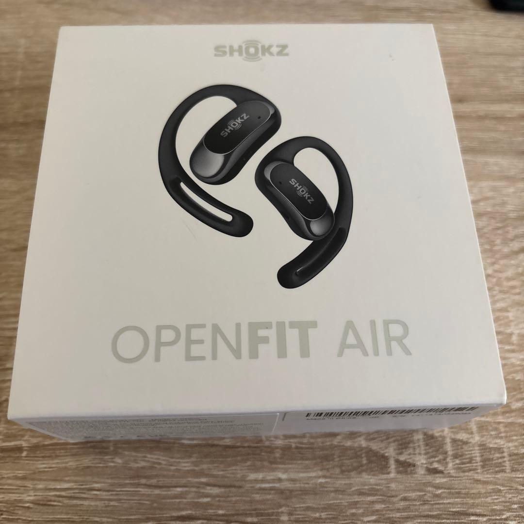✨中古美品　Shokz OpenFit Air ブラック ワイヤレスイヤホン
