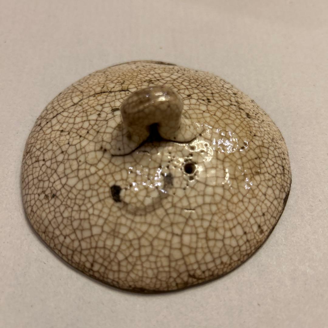 『値引き』【珍品】ビンテージ・アンティーク　骨董　貫入　宝瓶　急須　絞りだし