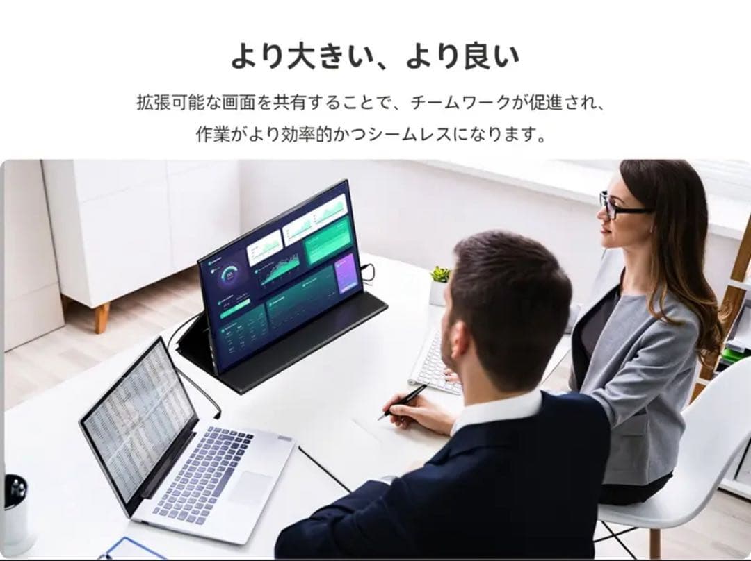Ingknok 18.5インチポータブルモニターFHDモバイルモニター新品未使用