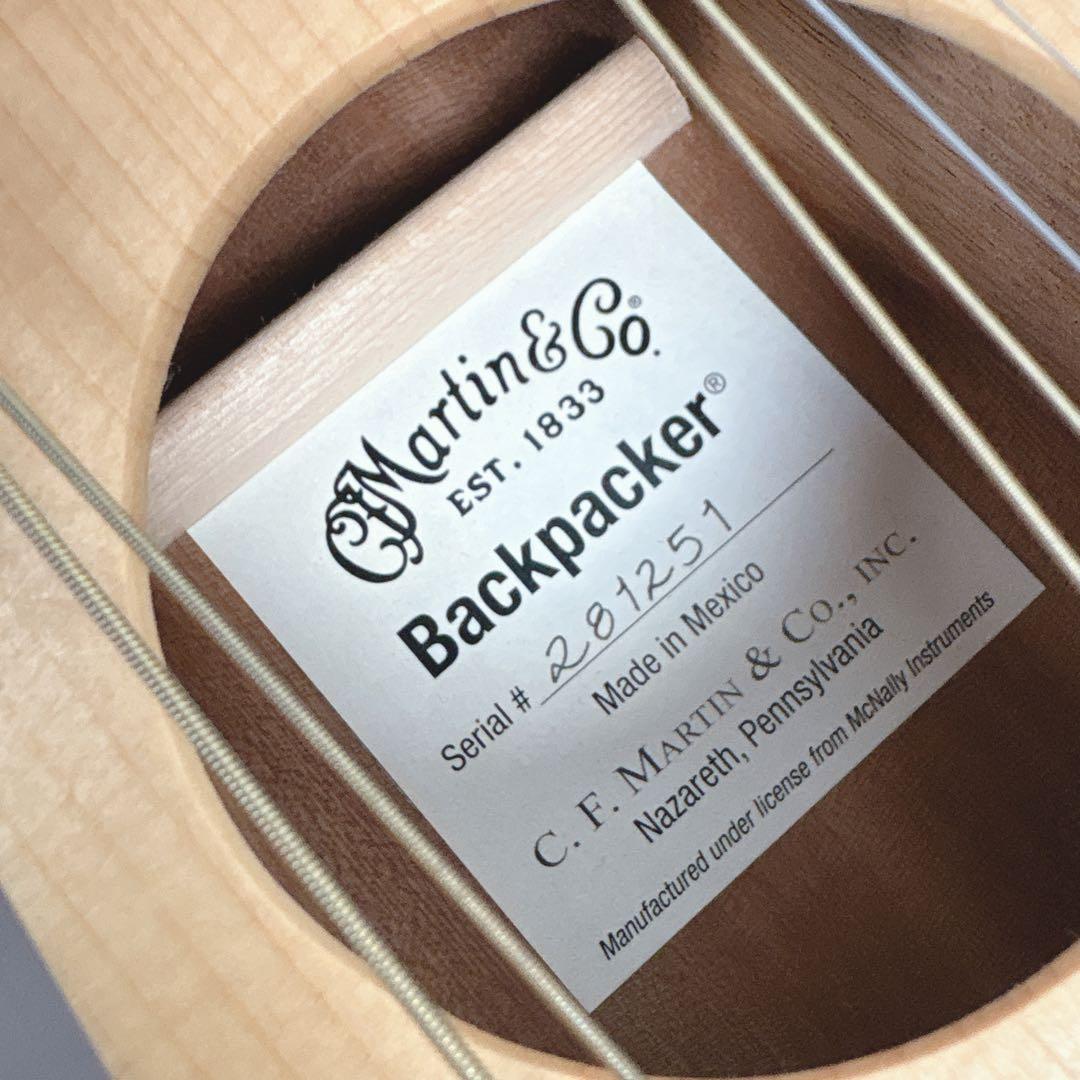 美品 Martin Backpacker トラベルギター 保証書・ソフトケース付