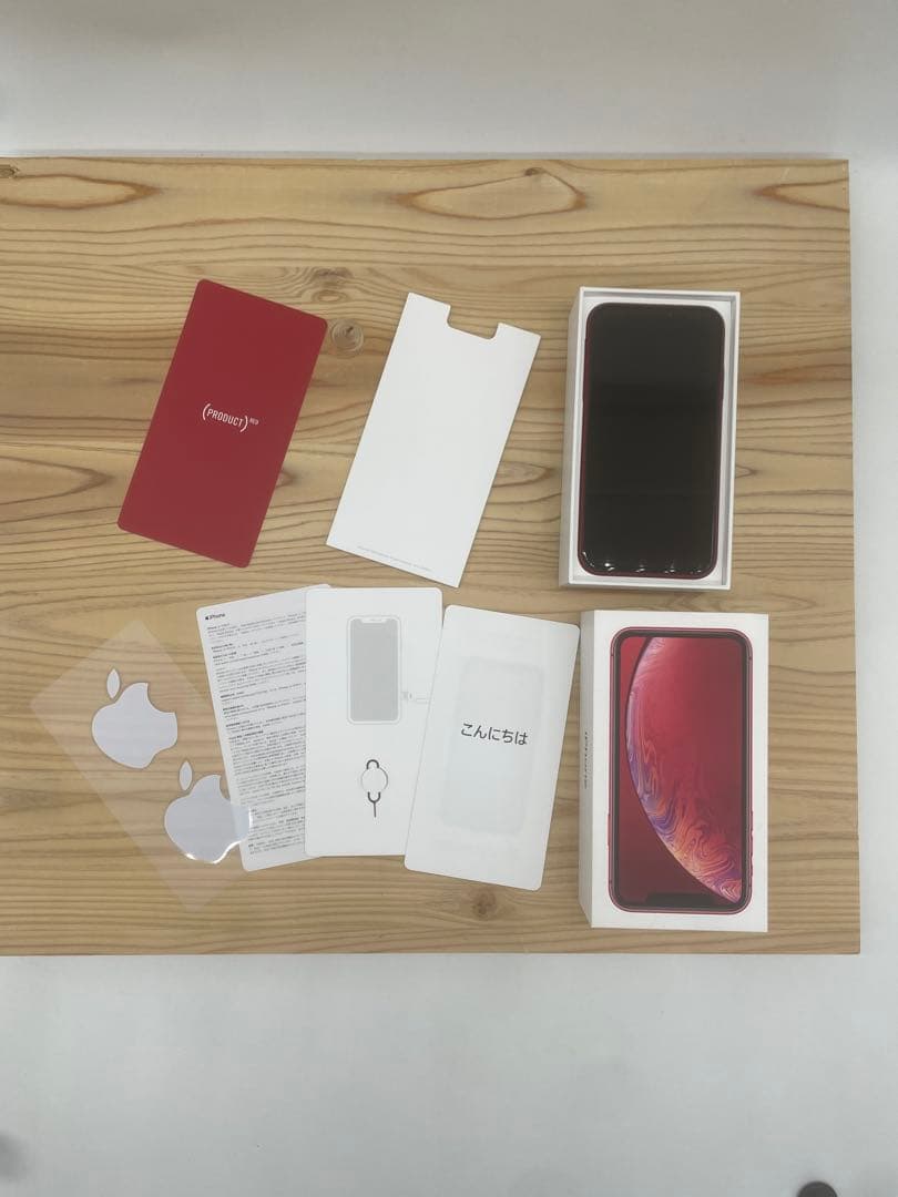 【中古美品】iPhone XR 64GB RED SIMフリー