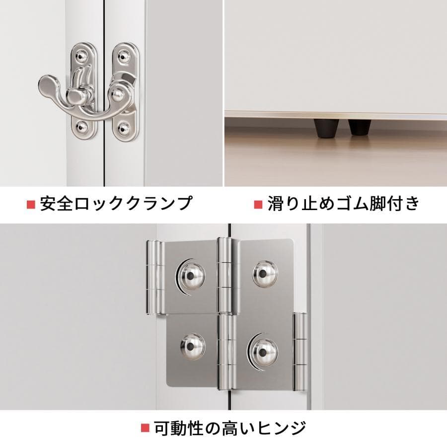 フィルムミラー 割れない鏡 折りたたみ 360度展開 60cm 2枚 2811