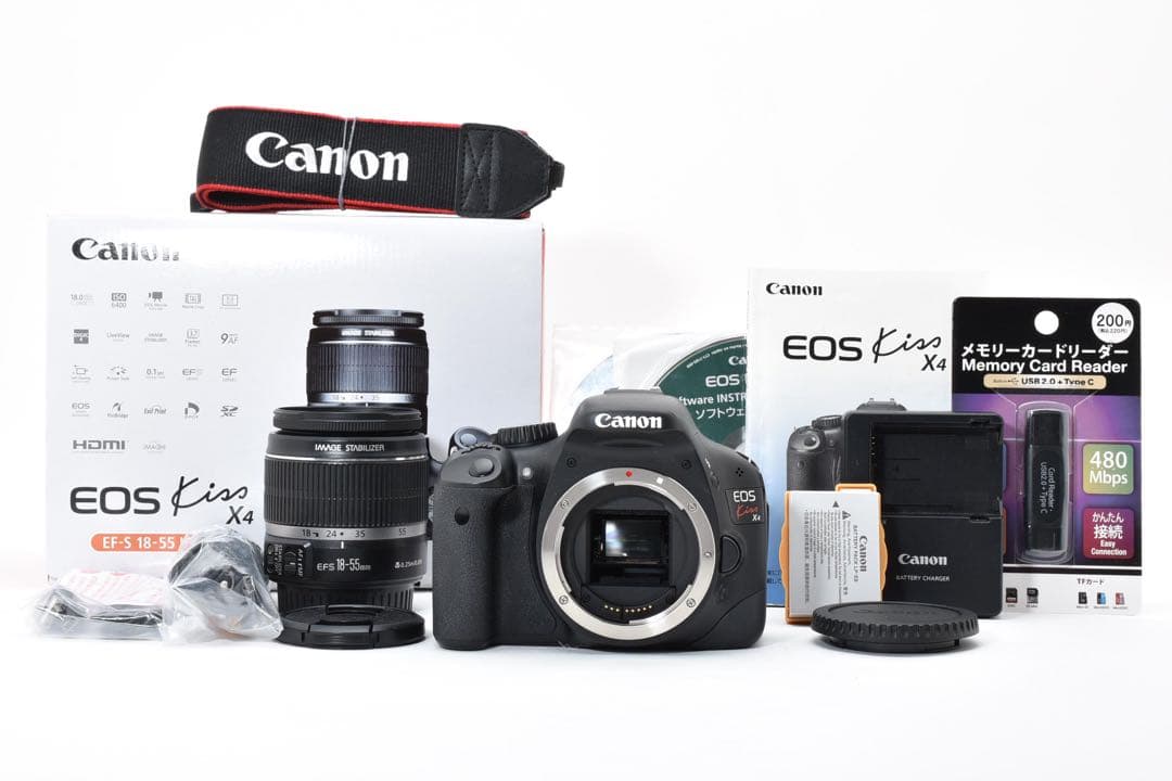 Canon kiss X4★美品★元箱付き 動作OK 初心者おすすめ スマホ転送