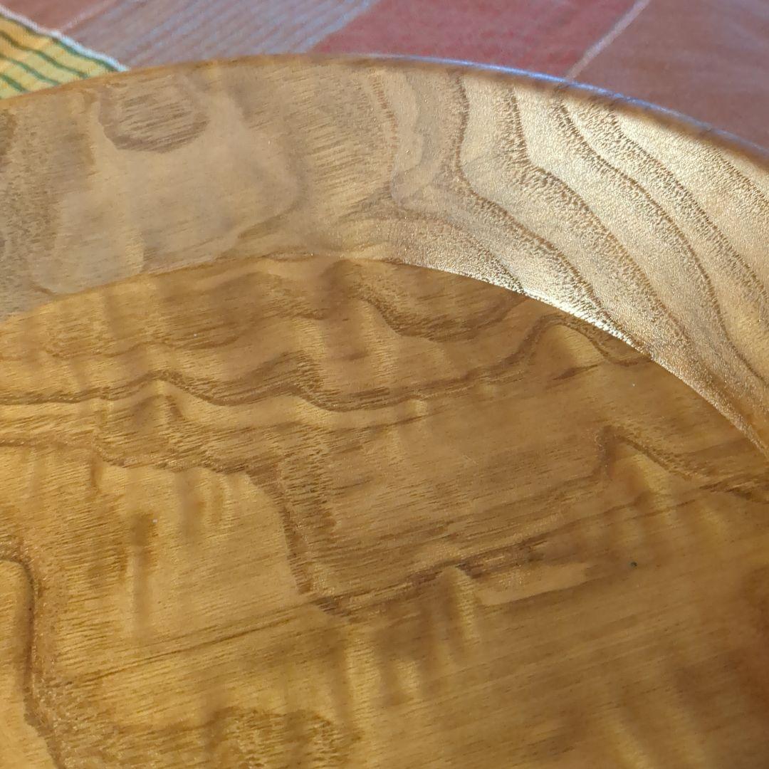 くり　大皿②手作り木工