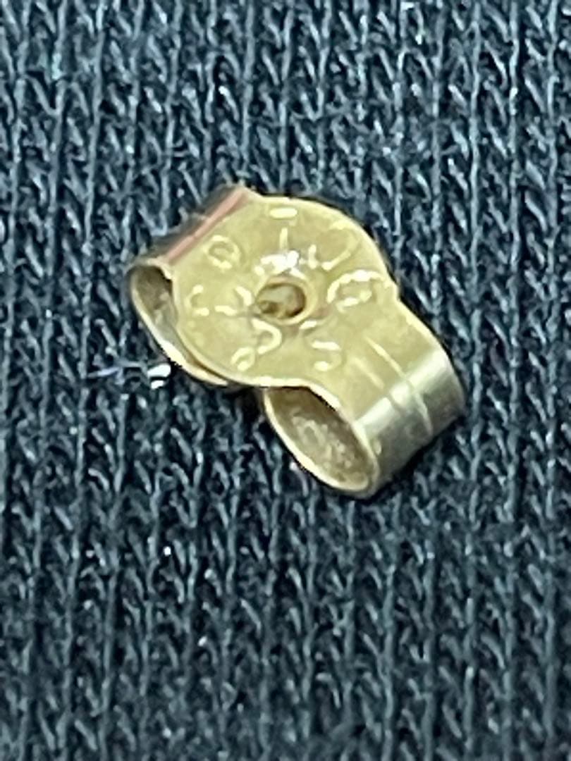 イギリス　ビンテージ　オパールピアス　サファイア　9CT 9Kゴールド　S&Co