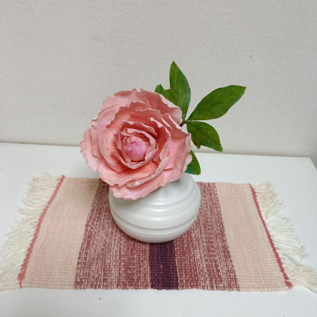 専用　チューリップのアレンジメント　ピンクの芍薬　クレイフラワー　樹脂粘土