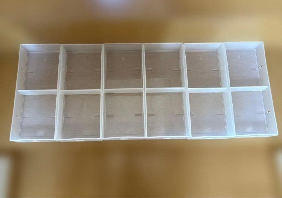 a*e様 無印良品 MUJI ポリプロピレン小物ケース ３段 ６段 2セットクリ