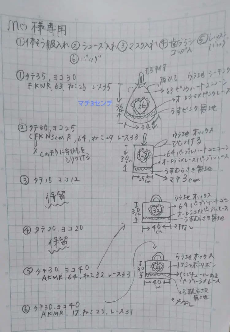 ᙏ̤̫͚ෆ̈　オーダー画面　①②ご購入画面