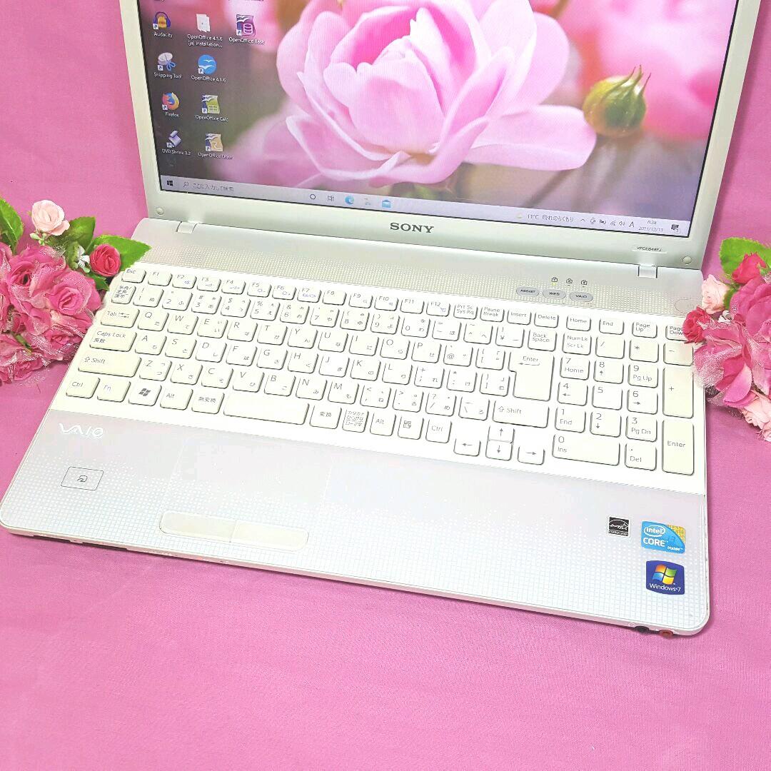 ✧大人気✧CORE-i3✧SONY✧VAIO✧ホワイトVAIO✧WEBカメラ