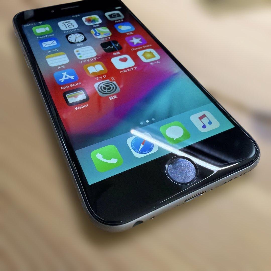 iPhone6 64GB スペースグレイMG4F2J/A バッテリー97%