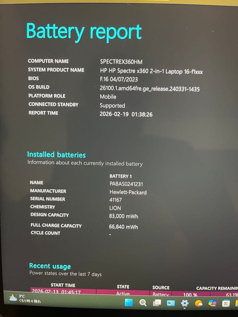 【美品】高性能CPU搭載 HP spectre x360 i7 16GB 1TB