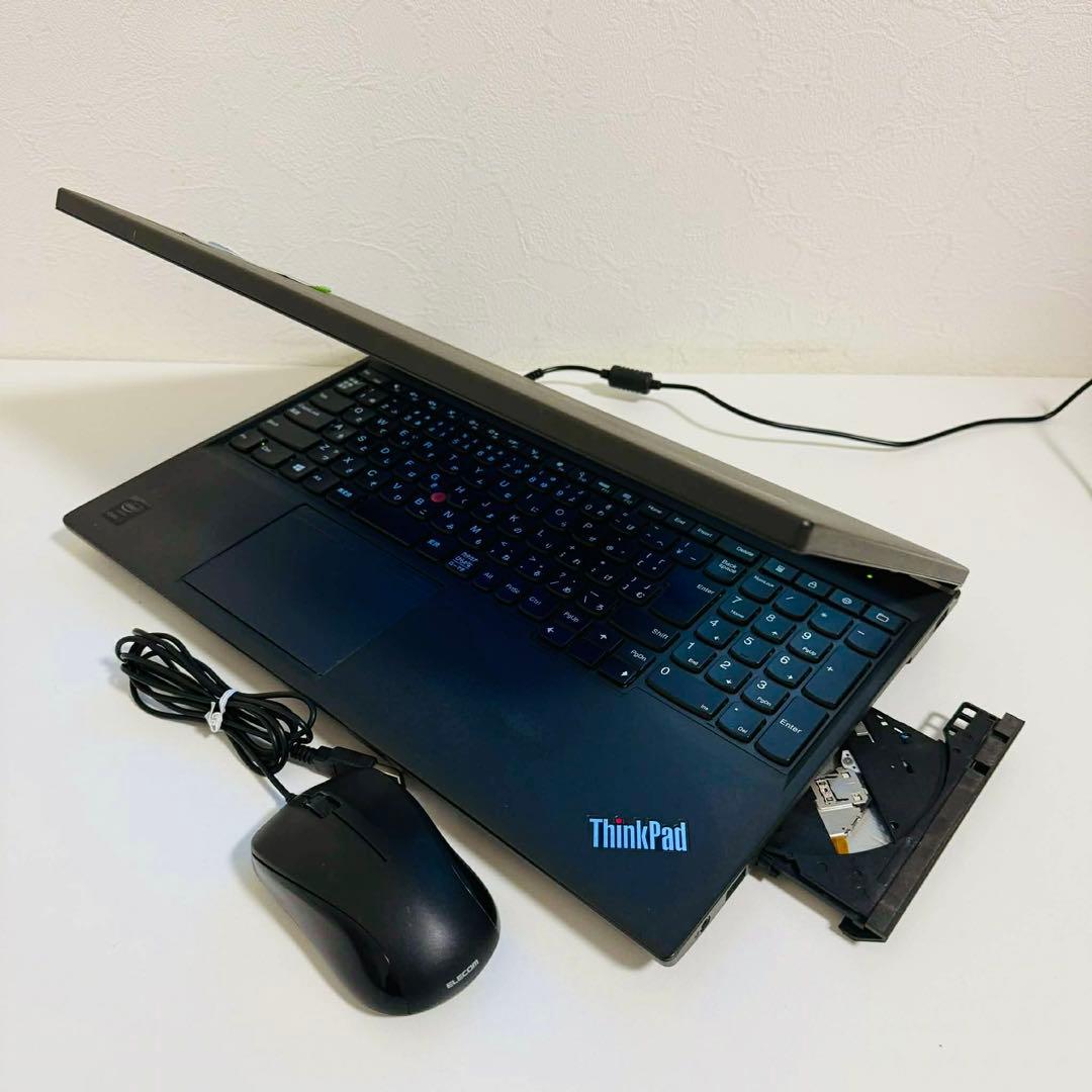 Y196 LENOVOノートパソコンi5 SSD高速Windows11オフィス付