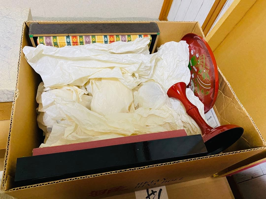 雛人形御道具セット　三段雛　黒漆塗り　京雛　　閲覧用　【絶対購入しないで下さい】