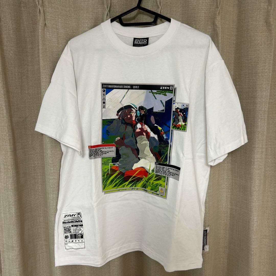 ずとまよ 袖のキルト Ｔシャツ ニラＴ