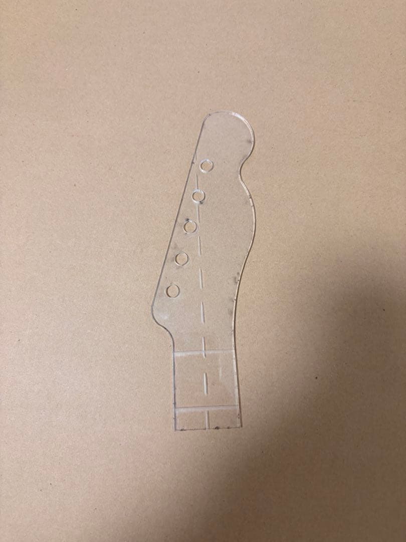 ストラトキャスター アクリル製テンプレート 表面・裏面セット（厚さ3mm）