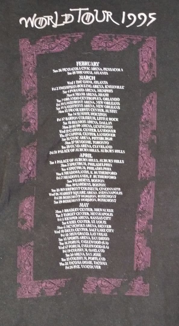 超美品 ワンオク Taka 着用 ペイジ プラント 1995 ツアー Tシャツ