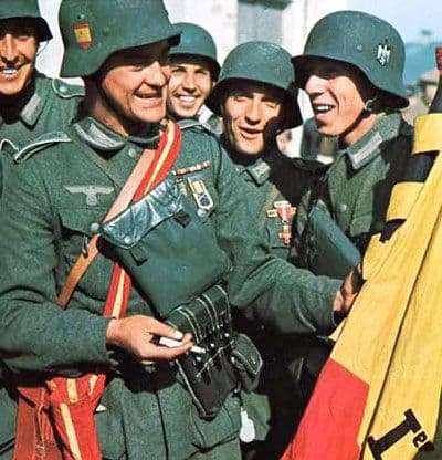 2345a。1944’s★スペイン義勇兵ブルー／アズール師団★退役メダル