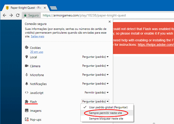 Como habilitar o Flash no Google Chrome - G.A.E.P ENSINO